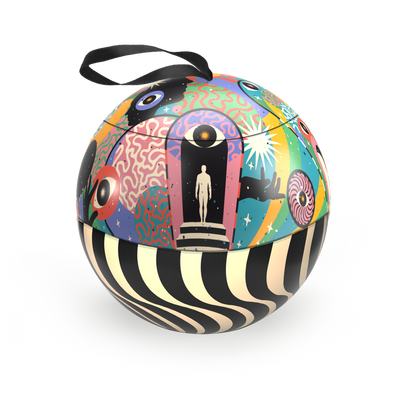 Raspberry Truffles Bauble Tin 100g